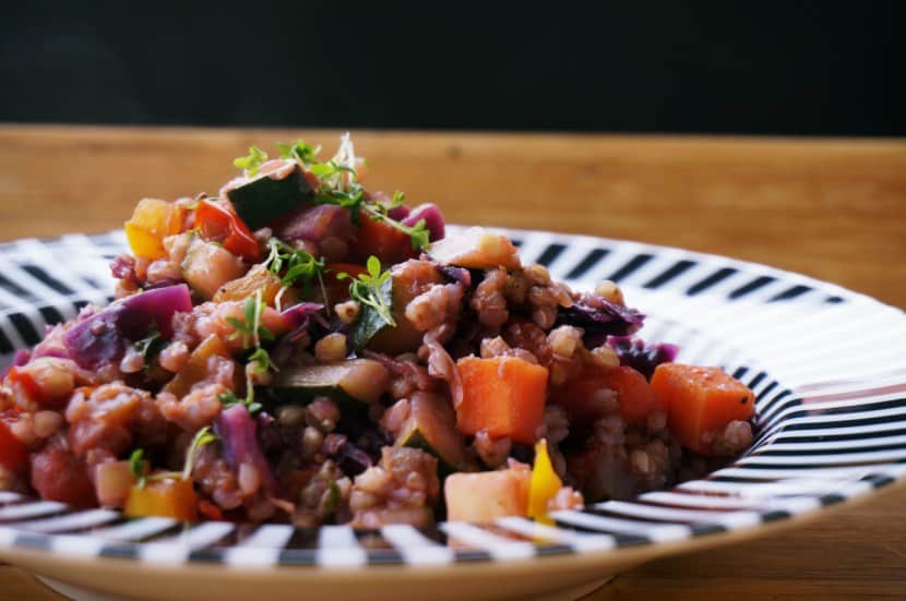 Buchweizen-Pfanne mit Gemüse